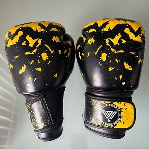 Black and Yellow Boxing Gloves